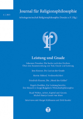 Journal für Religionsphilosophie Nr. 4 (2015): Leistung und Gande