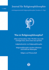 Journal für Religionsphilosophie Nr. 1 (2012)